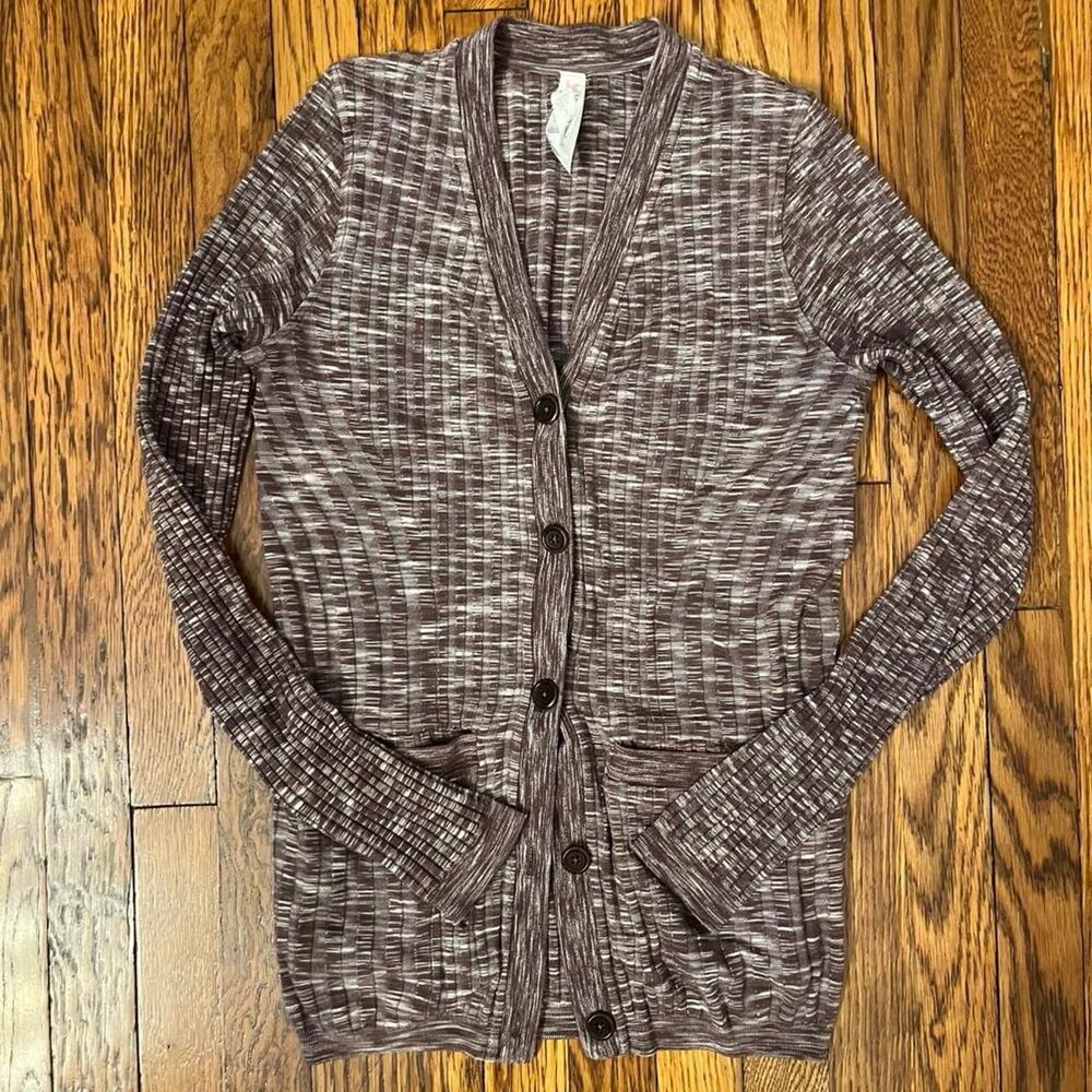 Athleta Women's Brown and Purple Cardigan